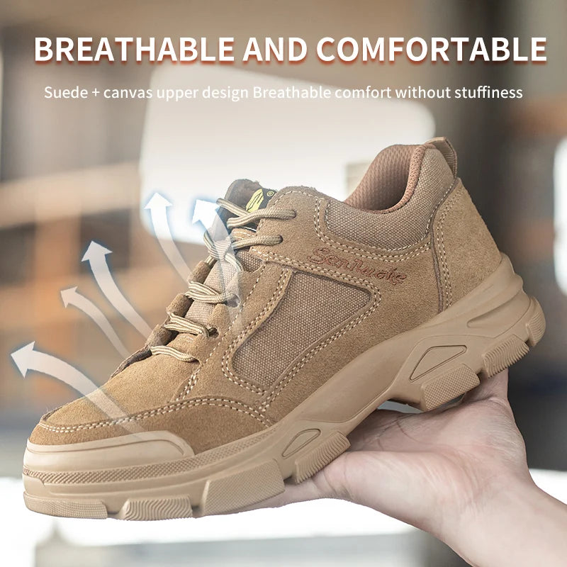 Unisex Safety Shoes for Work, Lightweight, Steel Toes, Safety Tennis Protection for the Feet