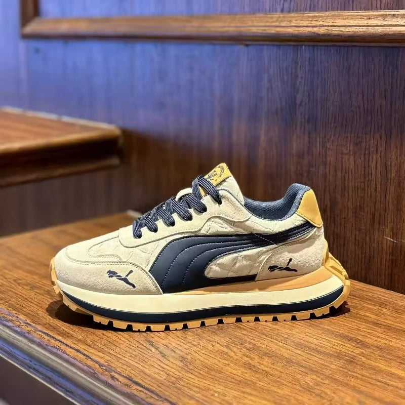 Men's Casual Sports Shoes - Summer Thick-Soled Non-Slip Outdoor Footwear