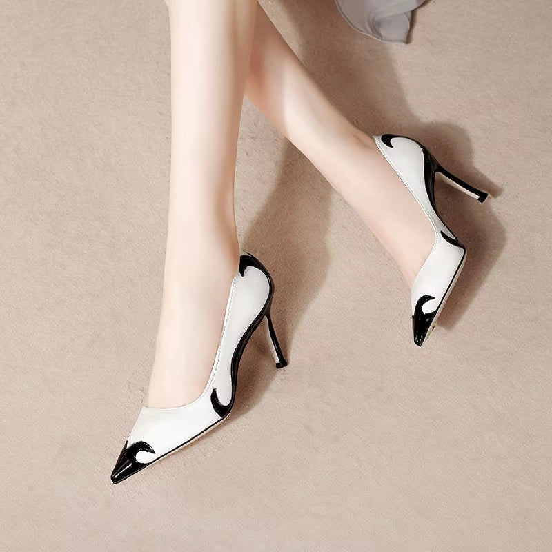 Summer New Pointed Toe Stiletto Sandals High Heel Women'S Shoes Banquet Party Women'S Shoes Fashion Wedding Shoes 6.5-9Cm Pumps
