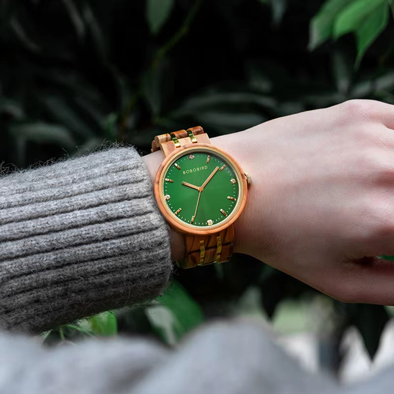 Women'S Watches Luxury Woman Quartz Watch for Women Wristwatch Ladies Watch Custom Wrist Watches Wood Timepieces