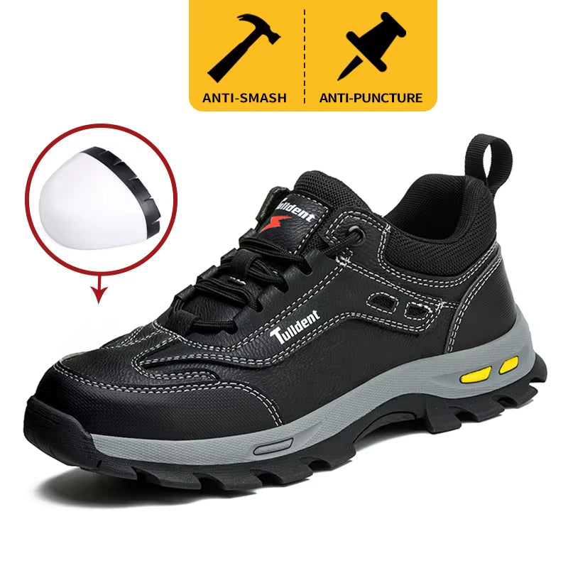 Men's Puncture-Resistant Safety Shoes | Durable Work Boots | Tactical Protective Footwear