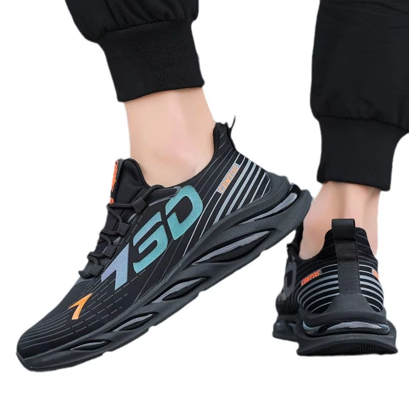 Men's Casual Slip-On Fashion Sneakers - Breathable Running and Outdoor Training Shoes