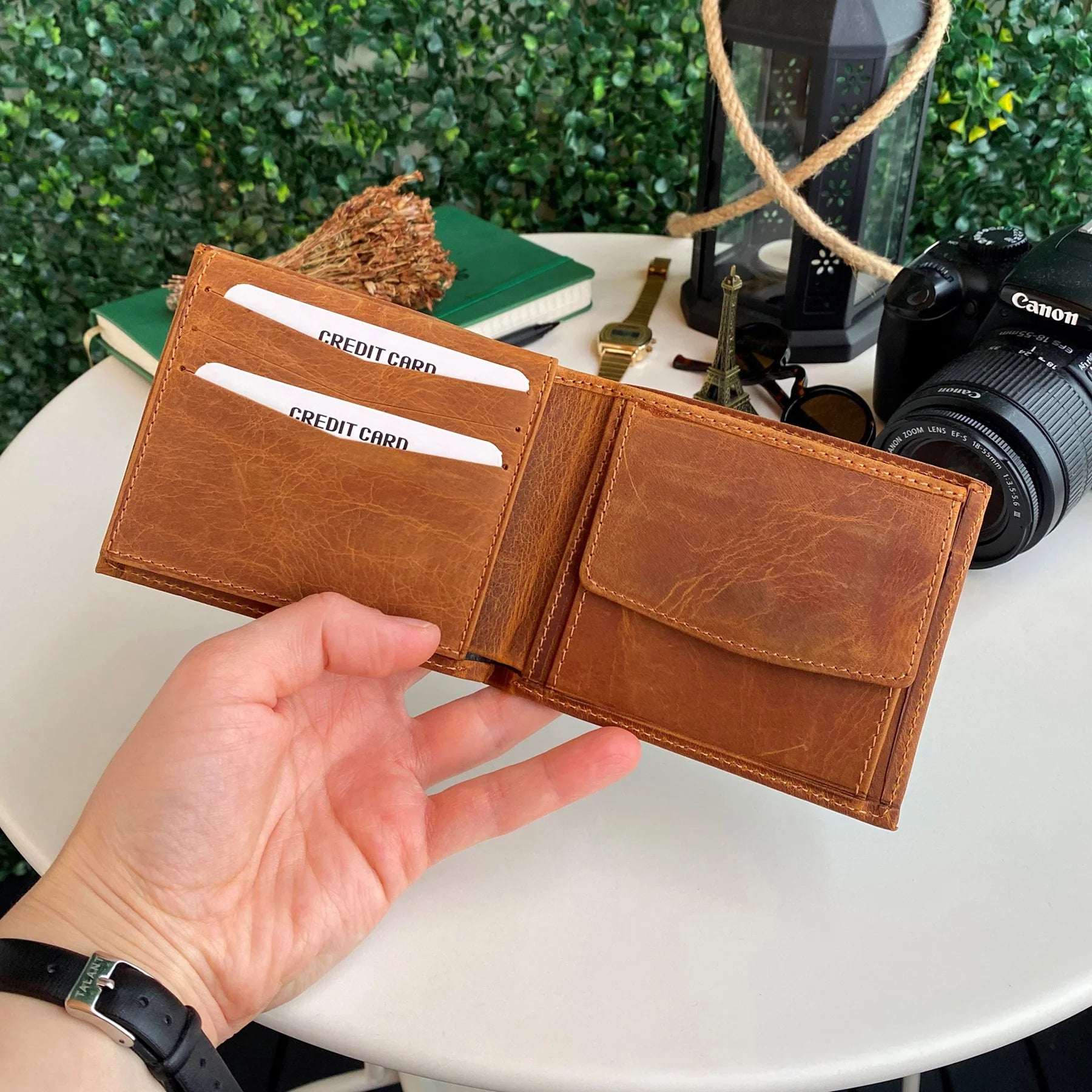 Zendar - Genuine Leather Classic Trifold Men'S Wallet