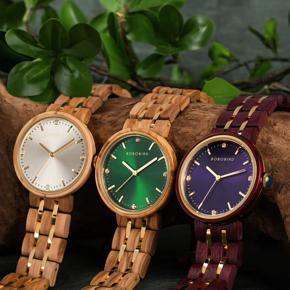 Women'S Watches Luxury Woman Quartz Watch for Women Wristwatch Ladies Watch Custom Wrist Watches Wood Timepieces